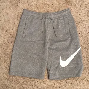 Gray nike athletic shorts